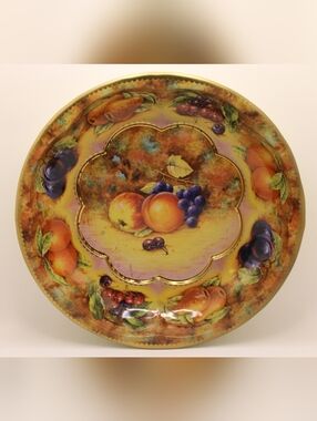 Vintage 1971 Daher Decorated Ware Fruit Wall Plate Made in England